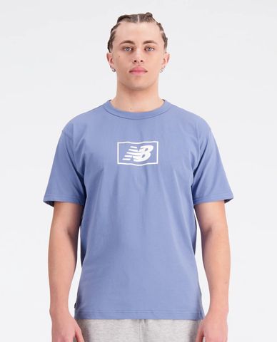  NEW BALANCE - Áo thun nam cổ tròn tay ngắn Essentials 