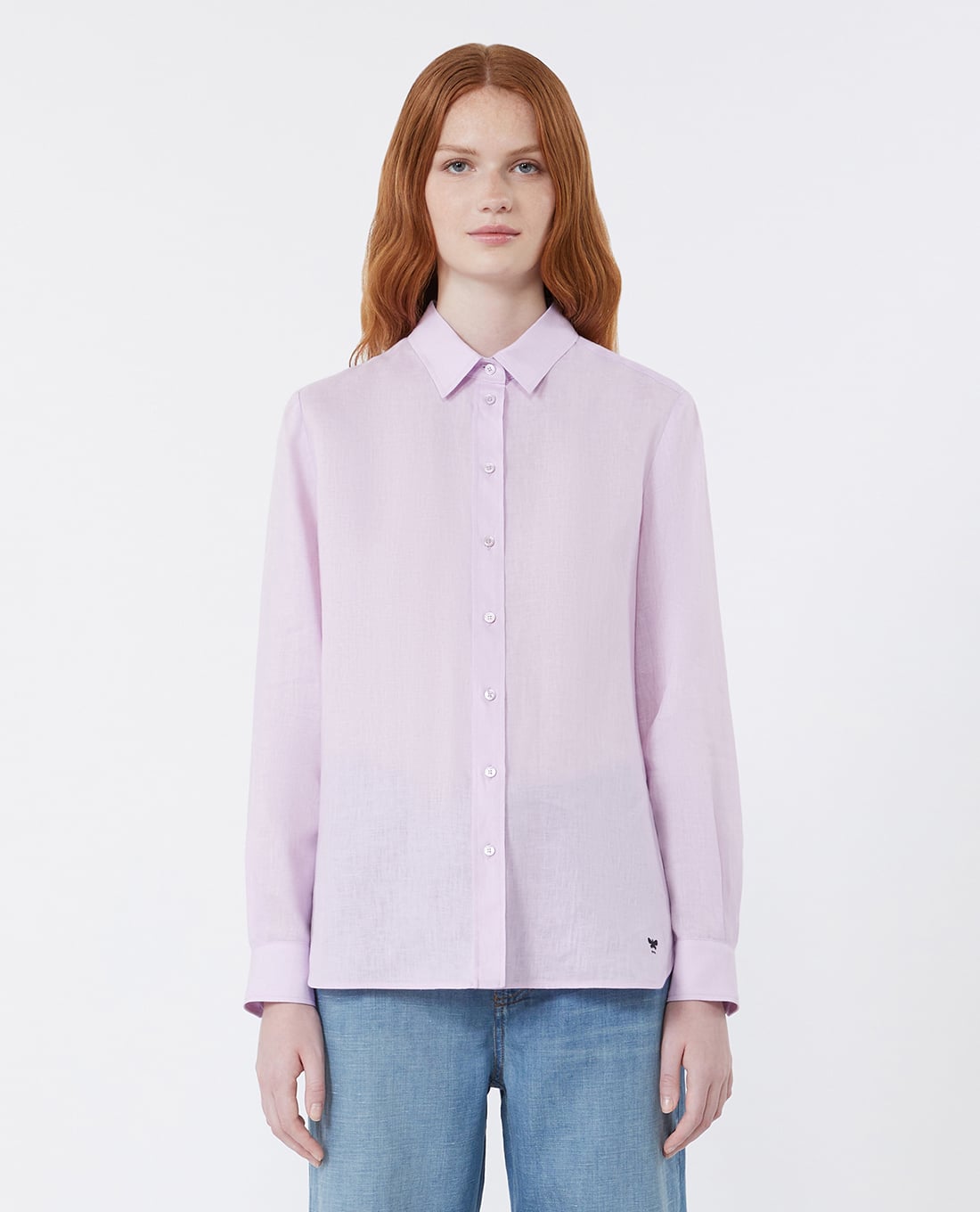 WEEKEND MAX MARA - Áo sơ mi nữ cổ bẻ tay dài Wkdwerne