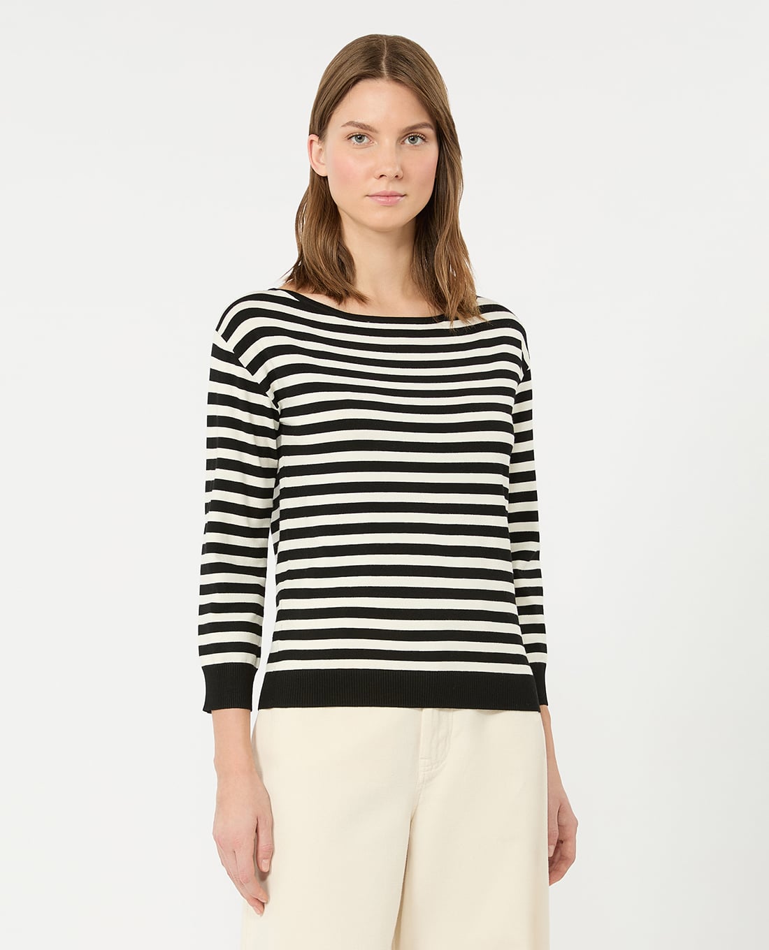 WEEKEND MAX MARA - Áo sweatshirt nữ cổ thuyền tay dài Wkdstecca