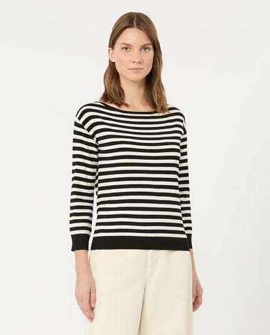  WEEKEND MAX MARA - Áo sweatshirt nữ cổ thuyền tay dài Wkdstecca 