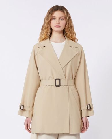  WEEKEND MAX MARA - Áo khoác măng tô nữ cổ ve phối đai Wkdovatta 