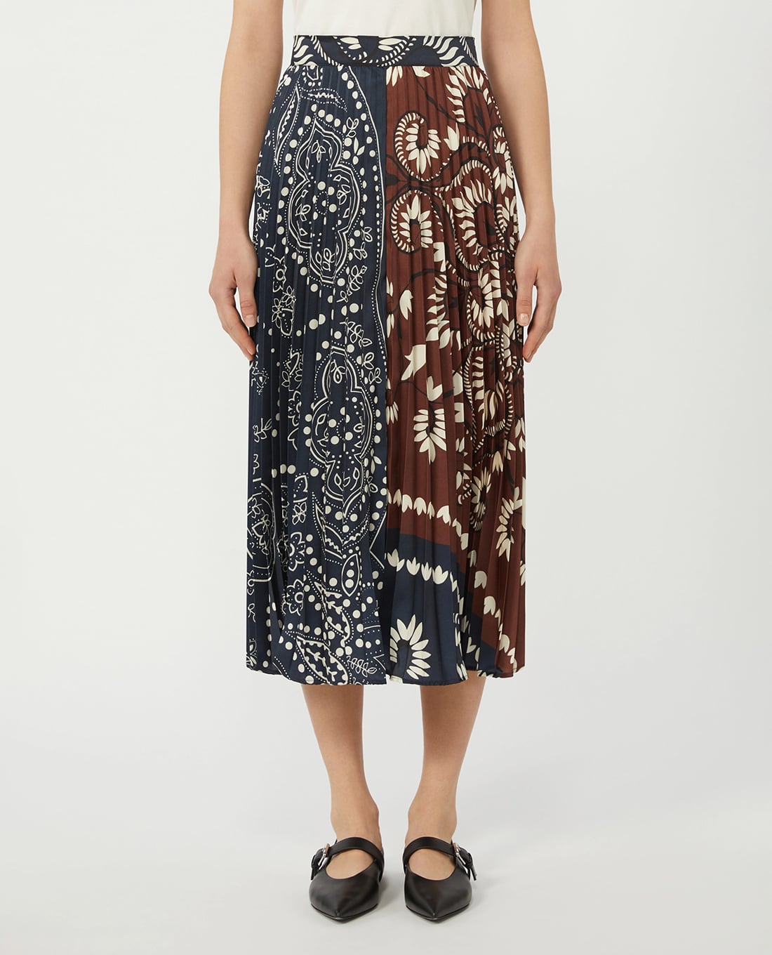 WEEKEND MAX MARA - Chân váy xếp li midi Wkdmilord