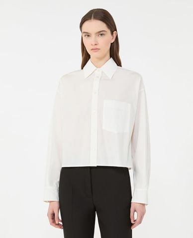  WEEKEND MAX MARA - Áo sơ mi nữ cổ bẻ tay dài Wkdeden 