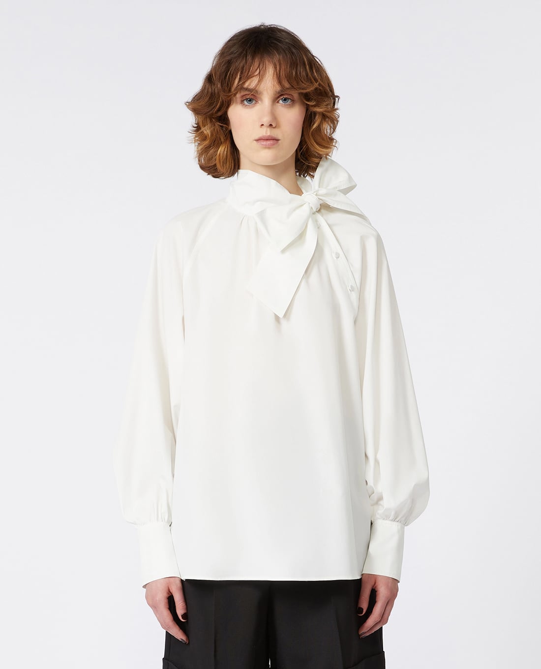 WEEKEND MAX MARA - Áo kiểu nữ cổ cao tay dài Burgos