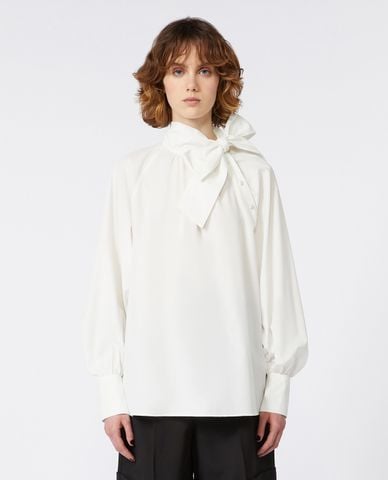  WEEKEND MAX MARA - Áo kiểu nữ cổ cao tay dài Burgos 