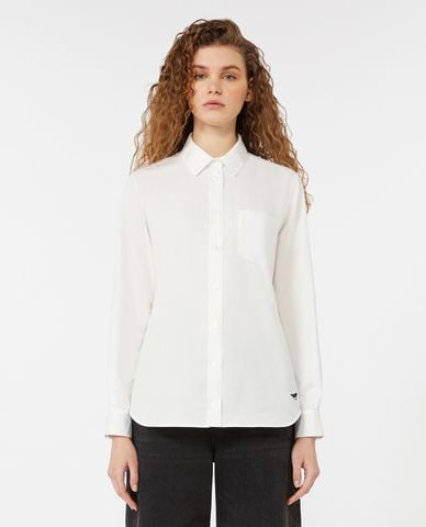  WEEKEND MAX MARA - Áo sơ mi nữ cổ bẻ tay dài Nichel 