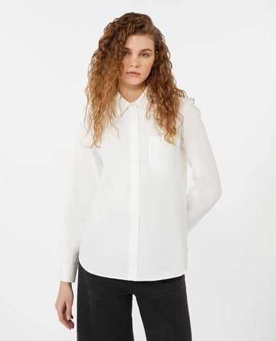  WEEKEND MAX MARA - Áo sơ mi nữ cổ bẻ tay dài Nichel 