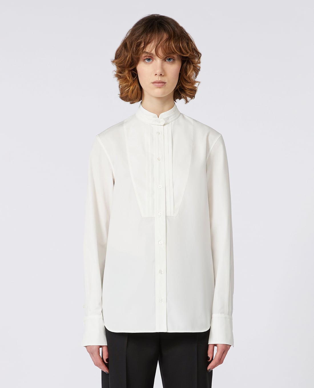 WEEKEND MAX MARA - Áo sơ mi nữ cổ đứng tay dài Butterfly