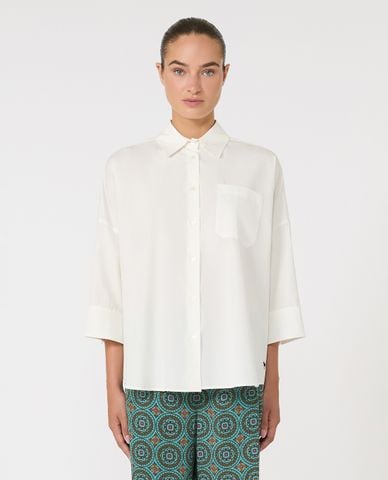  WEEKEND MAX MARA - Áo sơ mi nữ cổ bẻ tay dài Zavorra 