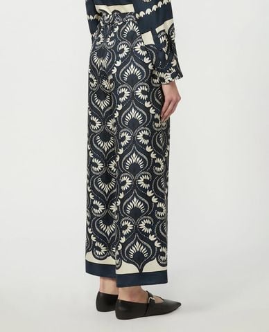  WEEKEND MAX MARA - Quần nữ ống rộng in họa tiết Wkdottico 