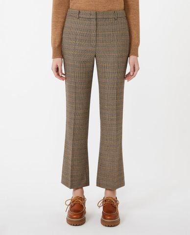  WEEKEND MAX MARA - Quần nữ ống đứng sọc caro Batavia 