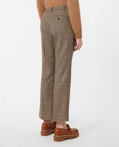  WEEKEND MAX MARA - Quần nữ ống đứng sọc caro Batavia 