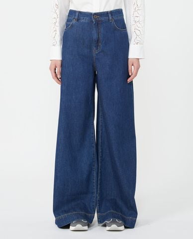  WEEKEND MAX MARA - Quần jeans nữ ống rộng Vega 