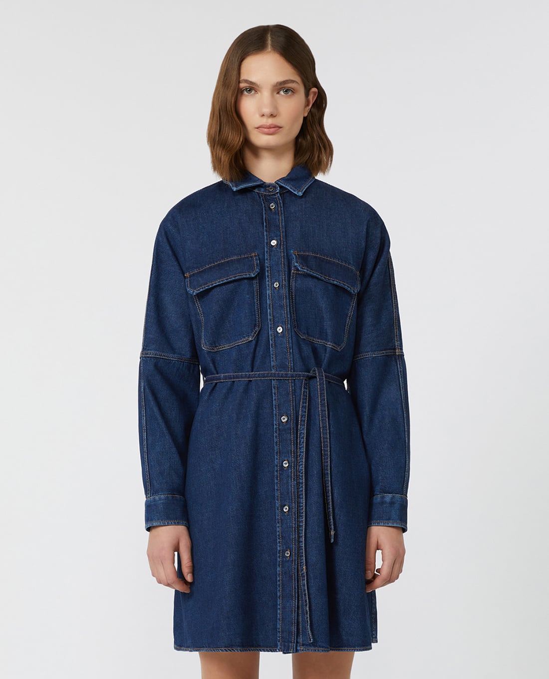 WEEKEND MAX MARA - Đầm denim mini tay dài Balenio