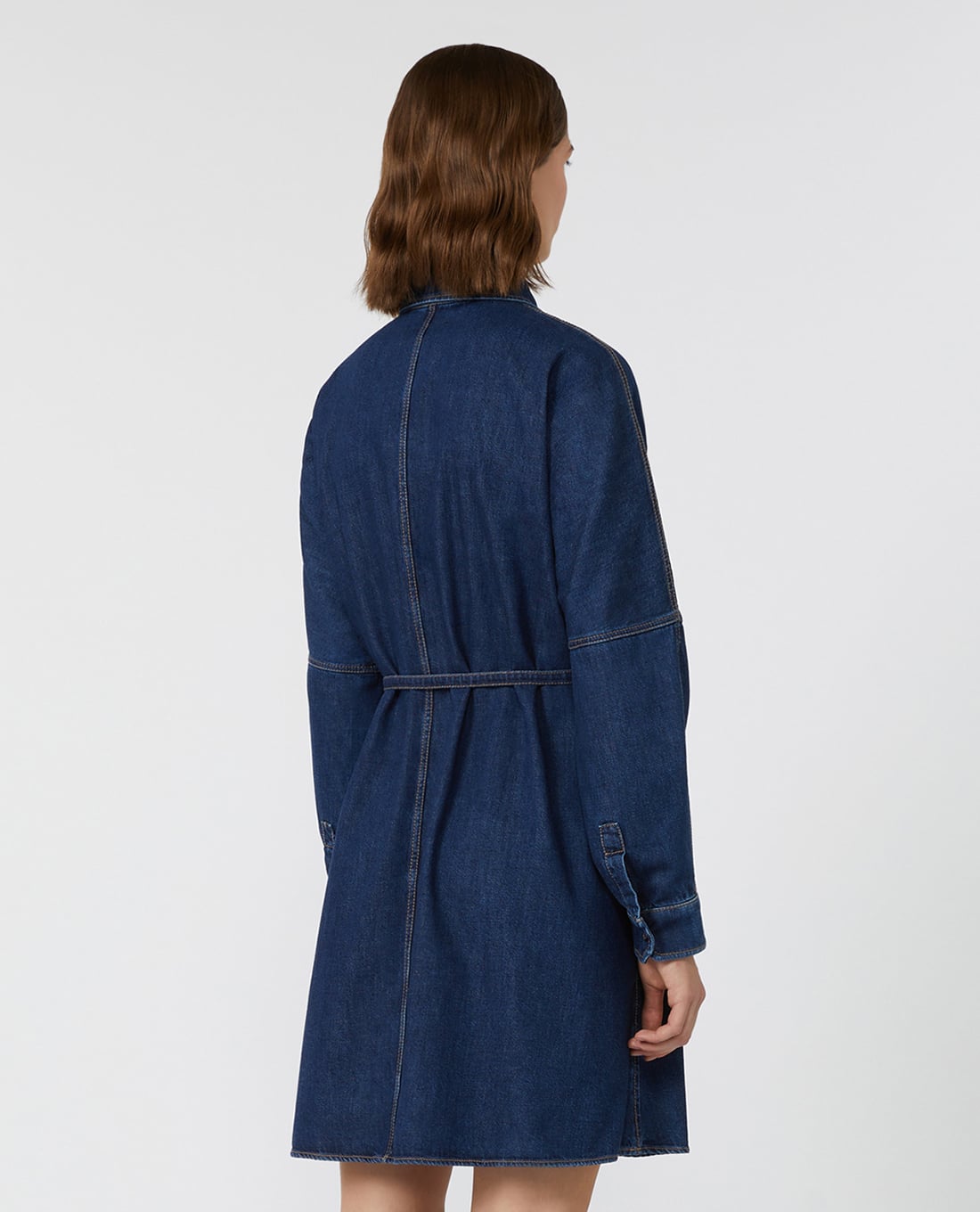 WEEKEND MAX MARA đầm denim mini tay dài Balenio