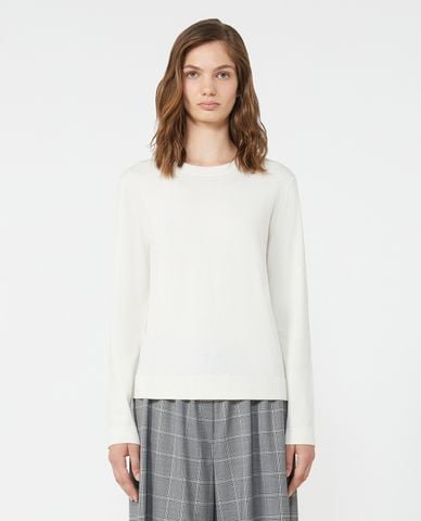  WEEKEND MAX MARA - Áo dệt kim nữ cổ tròn tay dài Sicilia 