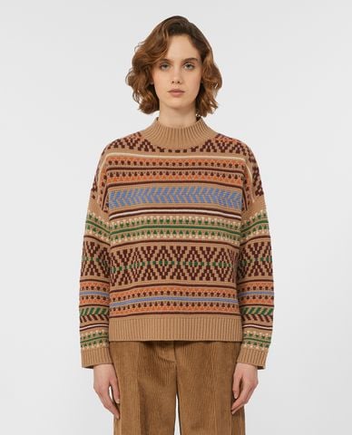  WEEKEND MAX MARA - Áo sweater nữ cổ tròn tay dài Festoso 