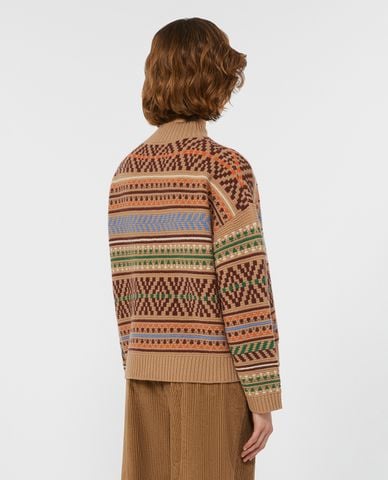  WEEKEND MAX MARA - Áo sweater nữ cổ tròn tay dài Festoso 