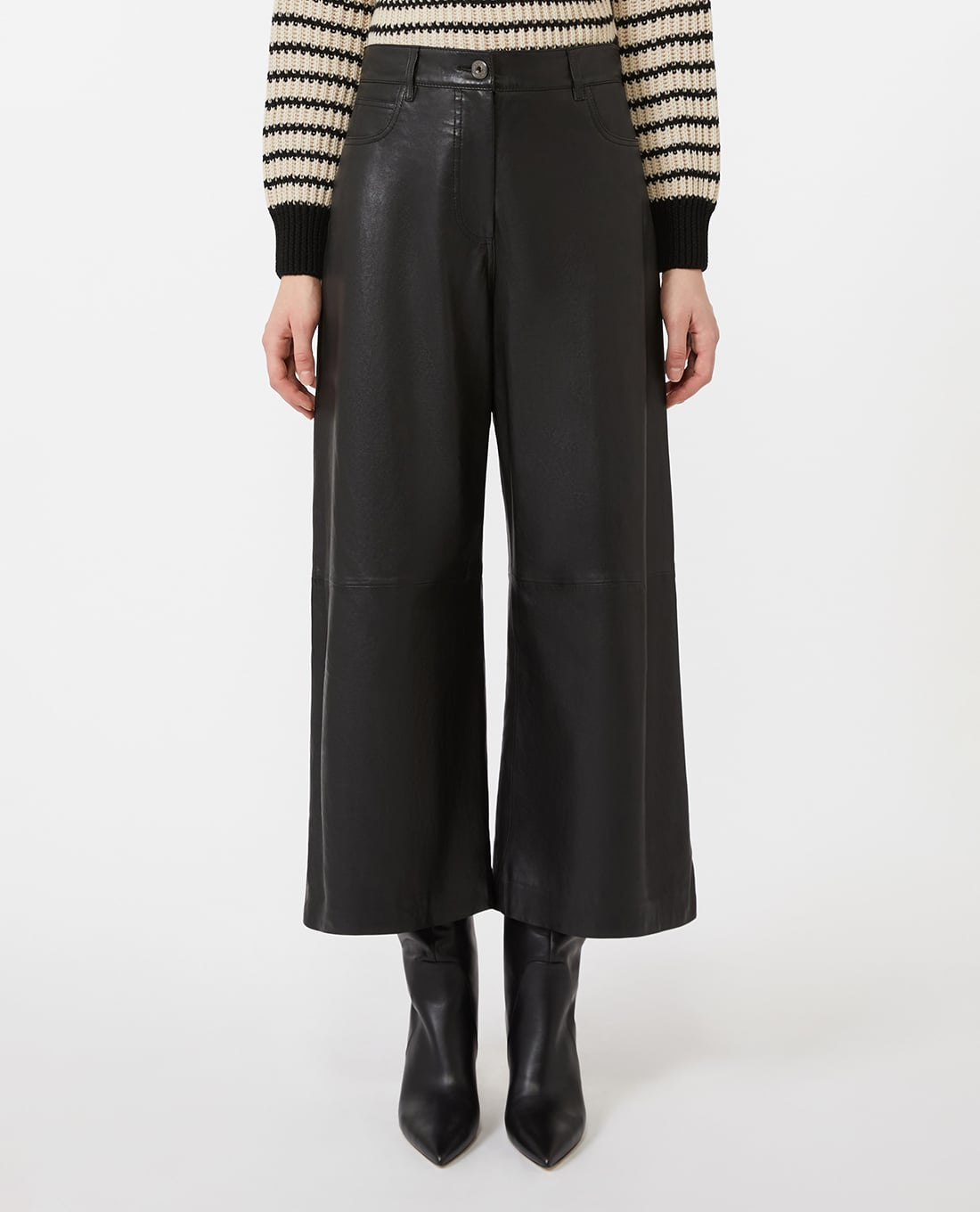 WEEKEND MAX MARA - Quần nữ ống rộng cá tính Blanc