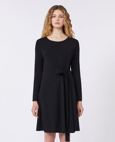  WEEKEND MAX MARA - Đầm mini cổ tròn tay dài thắt nơ Wkdrete 