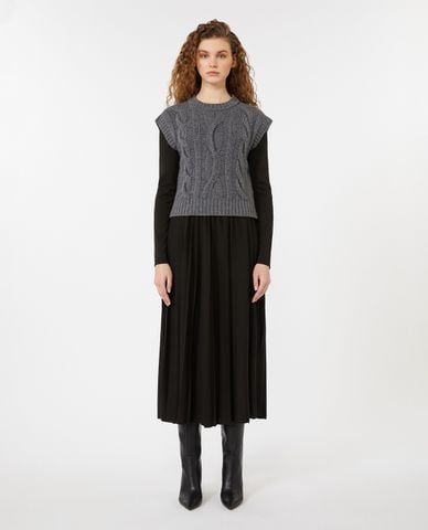  WEEKEND MAX MARA - Đầm dệt kim midi tay dài Ebro 