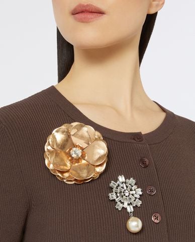  WEEKEND MAX MARA - Ghim cài áo đính hoa Civada 