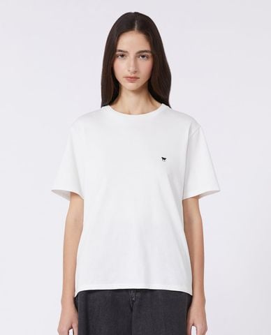  WEEKEND MAX MARA - Áo thun nữ cổ tròn tay ngắn Wkdvenaco 