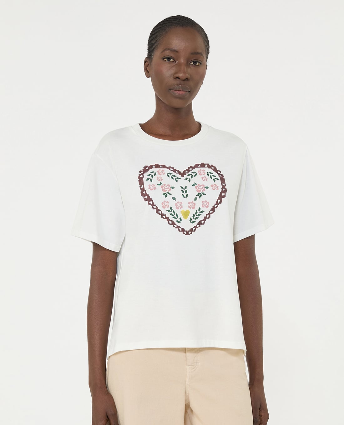 WEEKEND MAX MARA - Áo thun nữ cổ tròn tay ngắn Wkdtenue