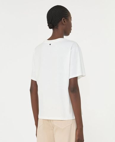  WEEKEND MAX MARA - Áo thun nữ cổ tròn tay ngắn Wkdtenue 