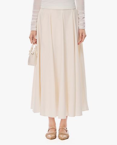  GIGI - Chân váy xếp li midi dáng xoè 