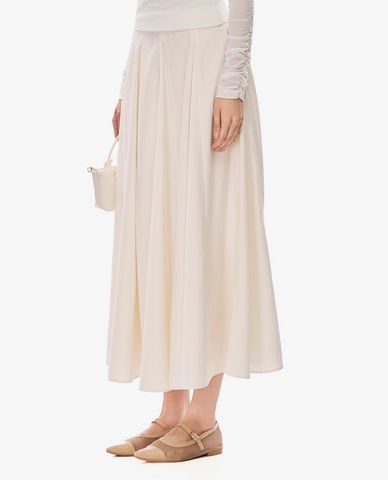  GIGI - Chân váy xếp li midi dáng xoè 