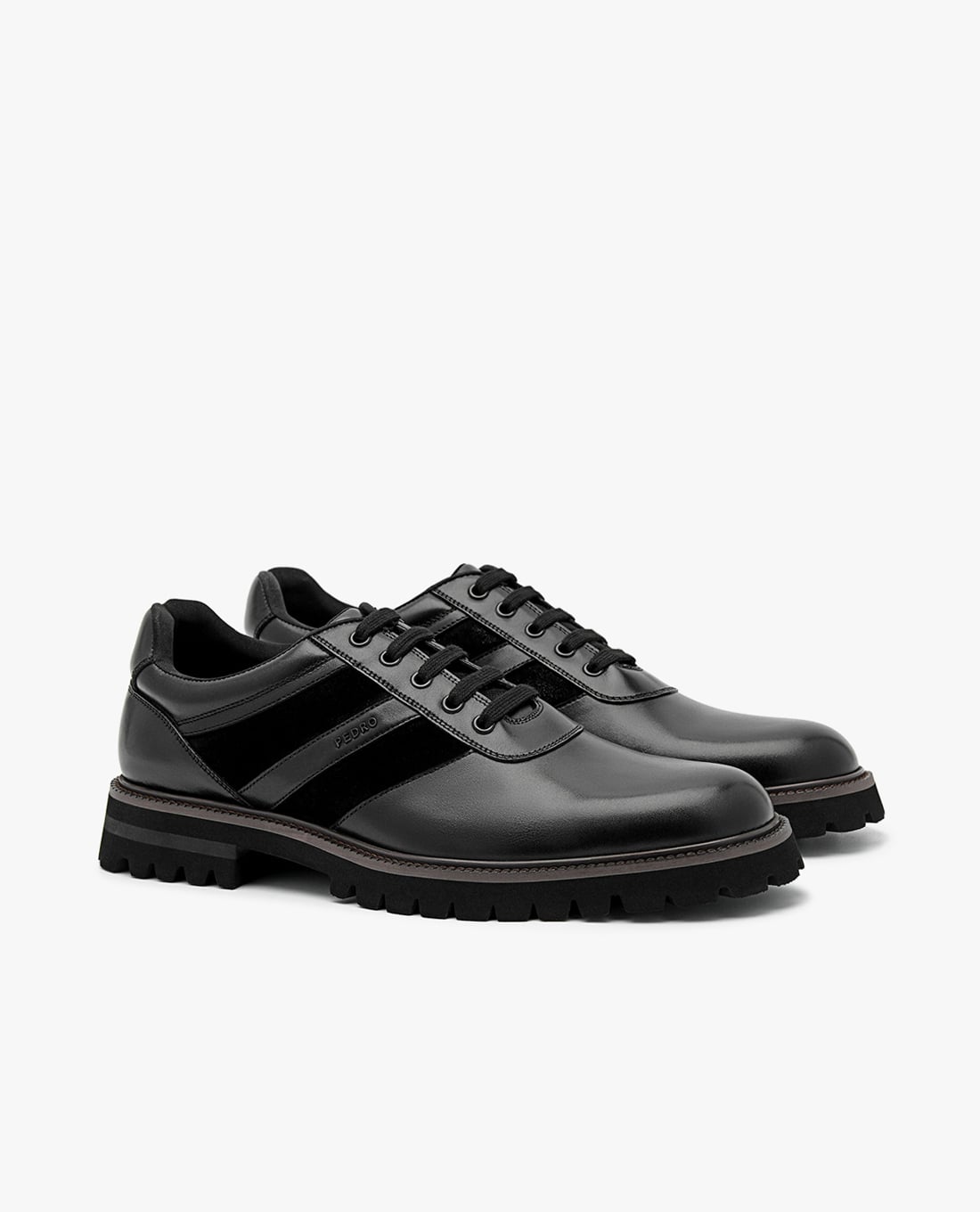 Giày Oxford nam Pedro Striker Leather mũi tròn