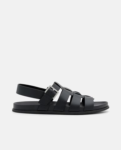  PEDRO - Giày sandals nam đế bệt Leather Caged 