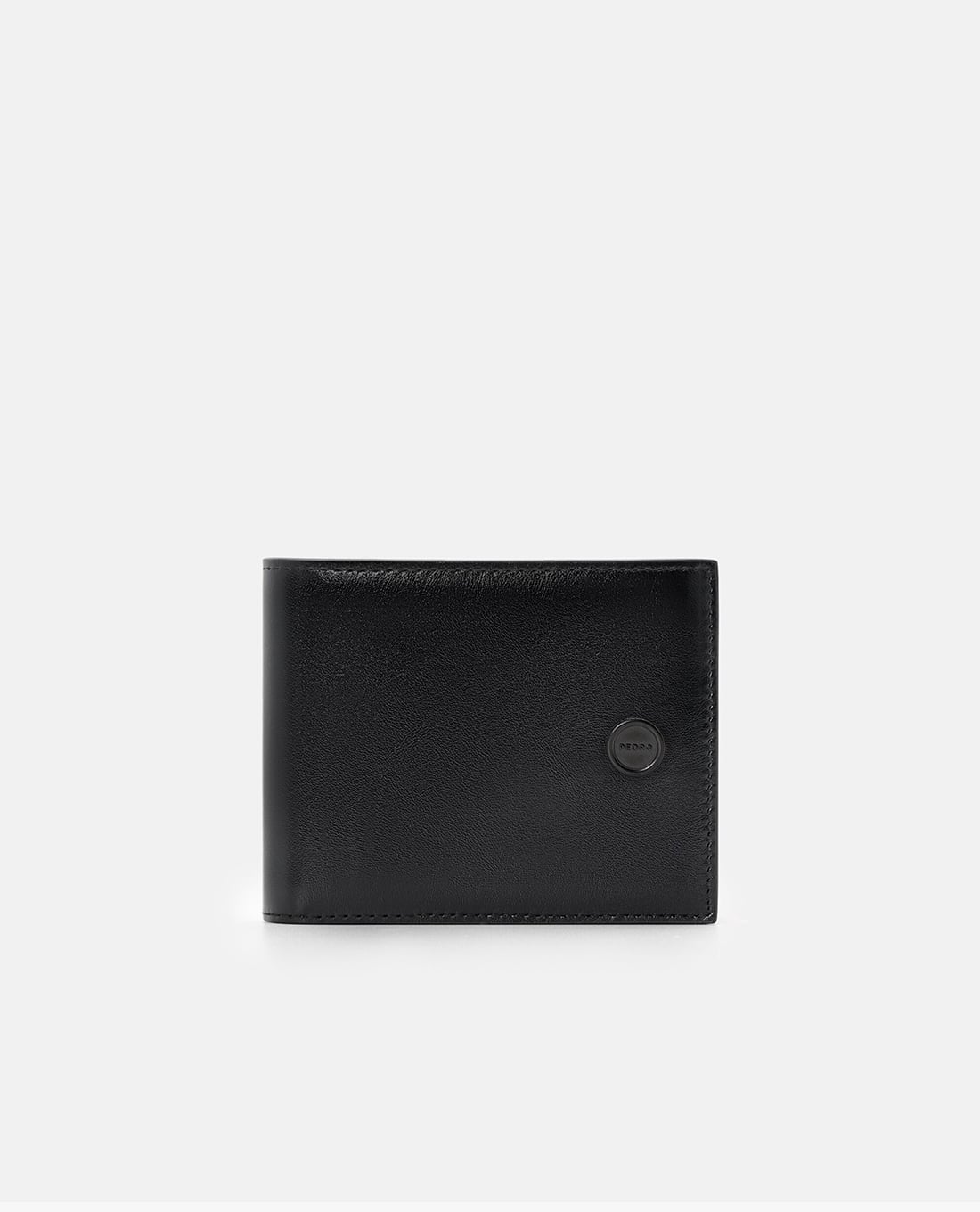 PEDRO - Ví nam dáng ngắn gập đôi Leather