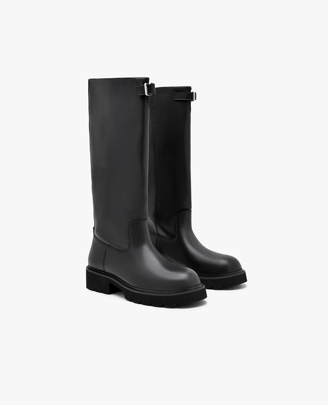 PEDRO giày boots nữ cổ cao mũi tròn Dessa