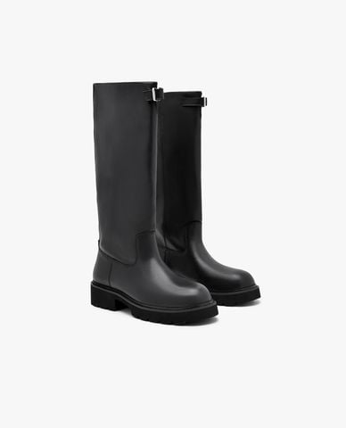  PEDRO - Giày boots nữ cổ cao mũi tròn Dessa 