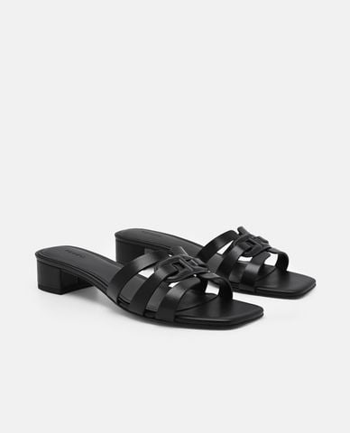  PEDRO - Giày mules nữ cao gót hở mũi Carmel 
