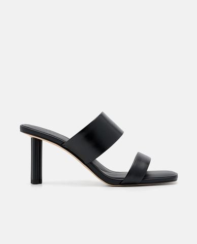  PEDRO - Giày mules cao gót nữ Icon Leather 