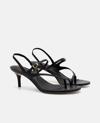  PEDRO - Giày sandals cao gót nữ Oblique Leather 