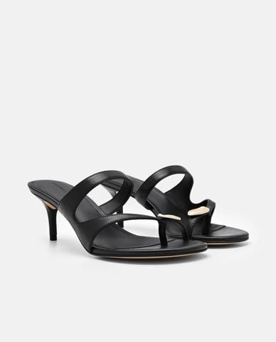  PEDRO - Giày mules cao gót nữ Alexis Leather 