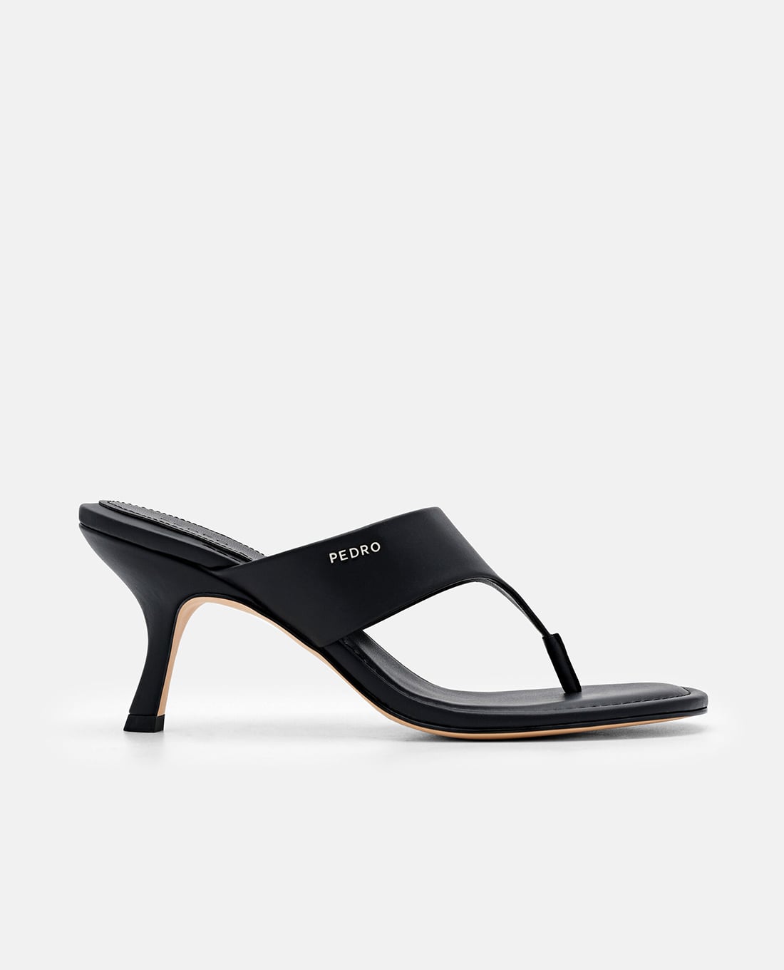 PEDRO - Giày mules cao gót nữ mũi tròn