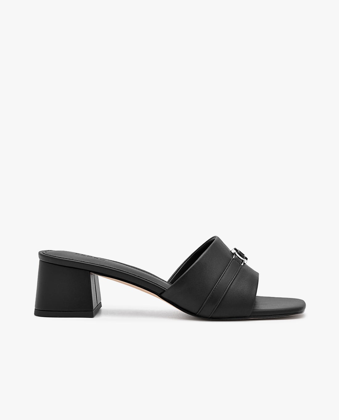 PEDRO - Giày mules cao gót nữ mũi vuông Icon Leather