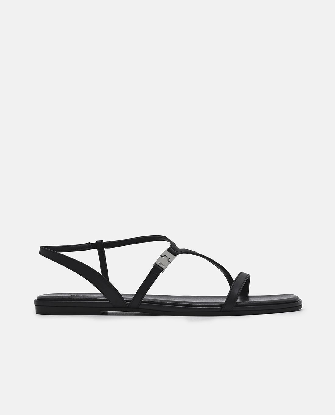 PEDRO - Giày sandals nữ đế bệt mũi vuông Jatte