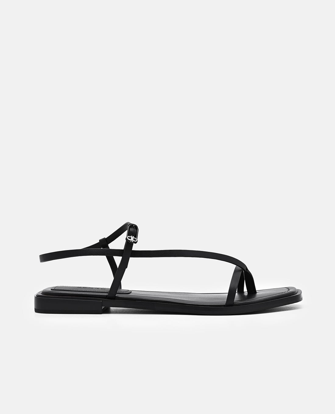 PEDRO - Giày sandals nữ đế bệt mũi vuông Ashby