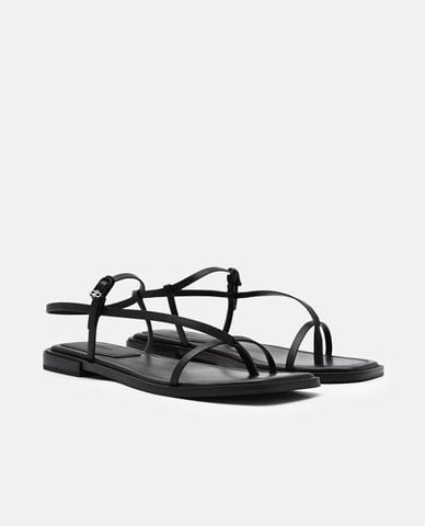  PEDRO - Giày sandals nữ đế bệt mũi vuông Ashby 