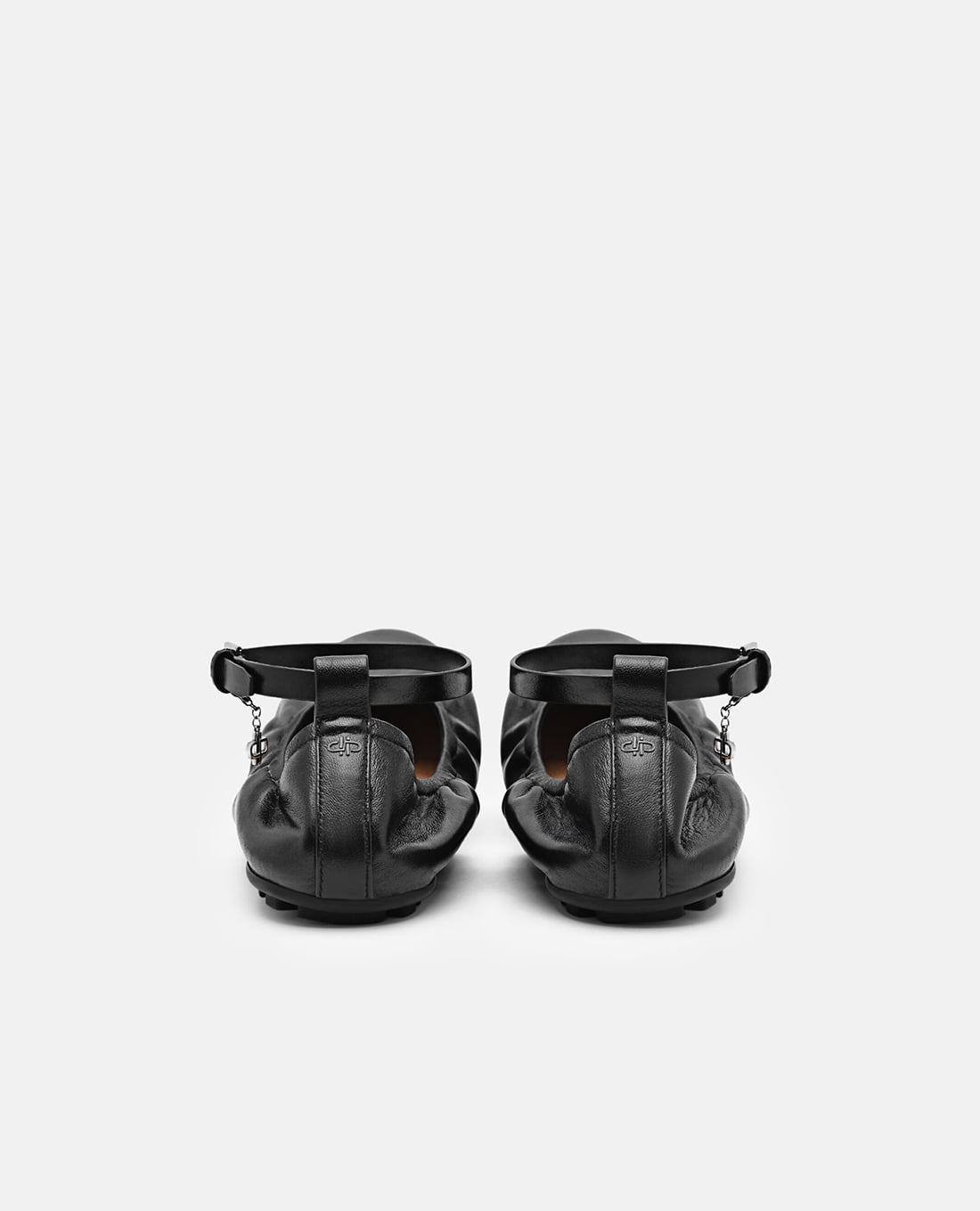 Giày búp bê đen PEDRO Eclipse Leather