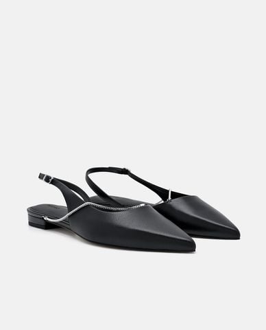  PEDRO - Giày sandals nữ đế thấp mũi nhọn Marland 