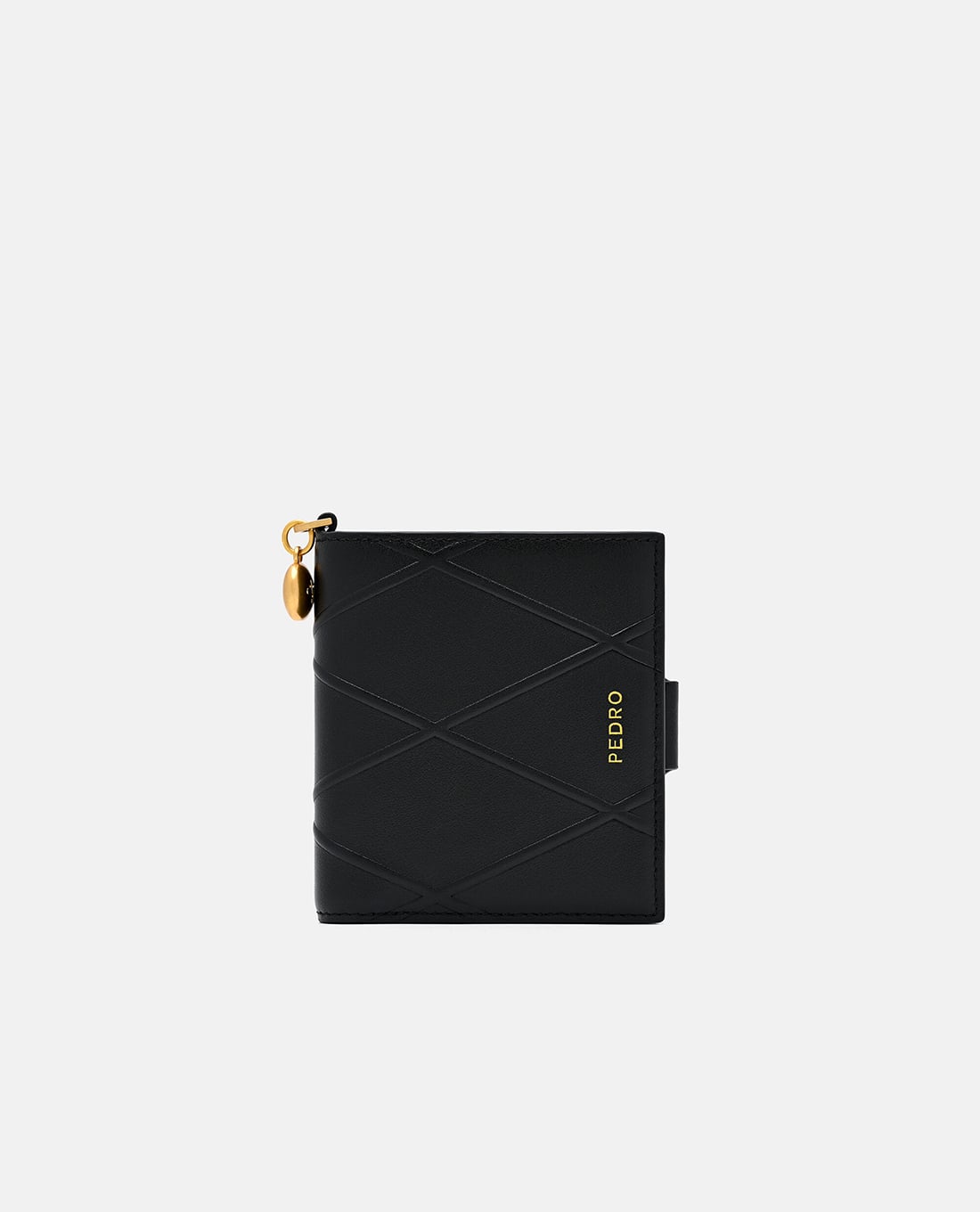 PEDRO - Ví nữ dáng ngắn gập đôi Quilted Leather