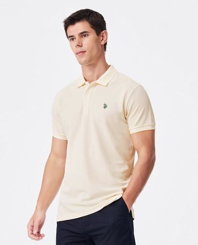  USPA - Áo polo nam cổ bẻ tay ngắn thêu logo 