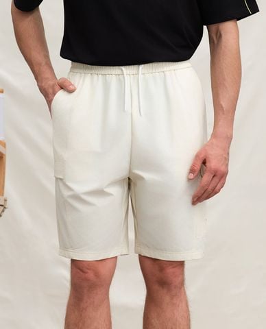  USPA - Quần short nam ngang gối lưng thun 